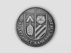 Pamětní medaile 750 let obce Kamenný Újezd